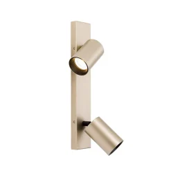 ORION Spotlight Sean, 2 lyskilder, gullfarget, metall, svingbar| Spotter I Tak