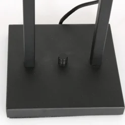 Steinhauer Stang 3703ZW bordlampe, svart/naturlig flettverk| Bordlamper