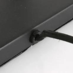 Steinhauer Stang 3703ZW bordlampe, svart/naturlig flettverk| Bordlamper