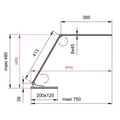 Aluminor Starglass LED-skrivebordslampe med glassfot Best