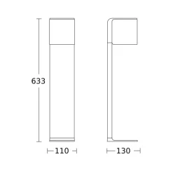 STEINEL GL 80 C LED-gangbelysning, Bluetooth-smart, antrasitt Hot
