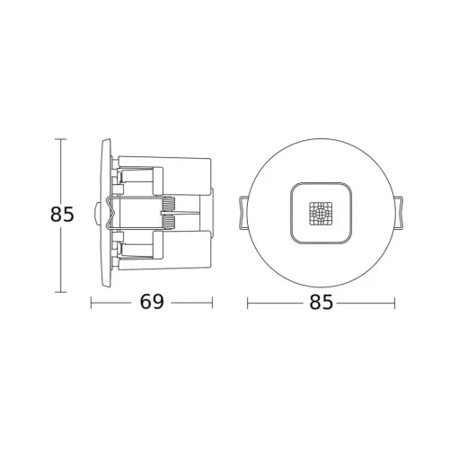 STEINEL IR Micro Office sensor innfelt hvit Outlet