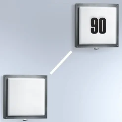 STEINEL L 690 S V2 utendørs vegglampe sensor husnr| Vegglamper Med Sensor|Utebelysning Med Sensor