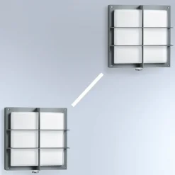 STEINEL L 691 S V2 vegglampe sensor gitter| Vegglamper Med Sensor|Utebelysning Med Sensor