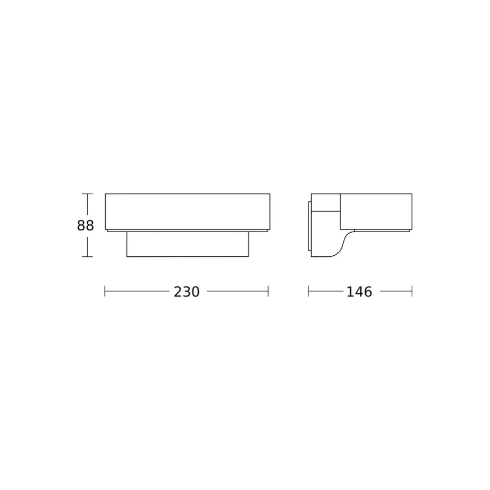 STEINEL L 800 SC utendørs LED-vegglampe med sensor, antrasitt