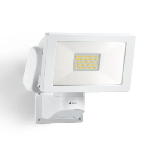 STEINEL LS 300 utendørs LED-spot, hvit| Kommersiell Utebelysning|Led-Utendørs