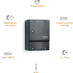 STEINEL Nightmatic 2000 skumringsbryter svart| Sensor|Tilbehør