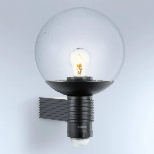 STEINEL utendørs vegglampe L 400 S, svart| Utebelysning Med Sensor|Utebelysning Med Sensor