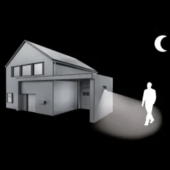 STEINEL XSolar L-S Professional LED-sensorspotlight| Solcellelamper Med Sensor|Vegglamper Med Sensor