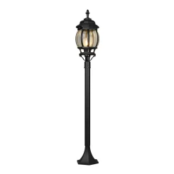 Trio Lighting Stibelysning Elvo, svart matt, høyde 100 cm, aluminium| Gatebelysning, Pullert Belysning