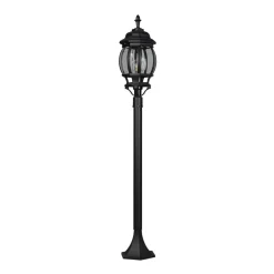 Trio Lighting Stibelysning Elvo, svart matt, høyde 100 cm, aluminium| Gatebelysning, Pullert Belysning