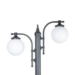 K.S. Verlichting Stolpelampe Madeira 2-lys antrasitt Outlet