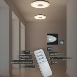 Trio Lighting Stor LED-taklampe Tokyo med fjernkontroll| Led-Innendørs|Taklamper