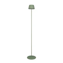 Reality Leuchten Suarez LED oppladbar gulvlampe, grønn, høyde 123 cm, metall| Terrassebelysning