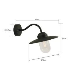 Nordlux Svart LUXEMBOURG utendørs vegglampe.| Vegglamper Utendørs