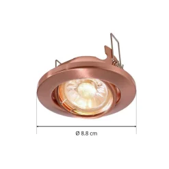 Deko-Light Svingbar 68er LV monteringsring i børstet kobber