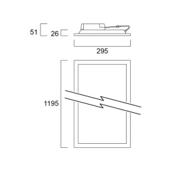 Sylvania LED-panel Start, 120 x 30 cm, 840, 29 W| Butikkbelysning