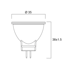 Sylvania LED-reflektorpære GU4 MR11 4W 4000K 36° 345lm Best