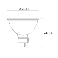 Sylvania LED-reflektorpære GU5.3 4,6W 3000K 36° 450lm Best