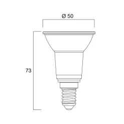 Sylvania LED-reflektorpære E14 4,5W PAR16 3000K 36° 345lm New