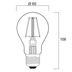 Sylvania ToLEDo Retro LED-pære E27 4,1W blå| E27 Pærer|Filament Pærer