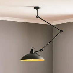 ALDEX Taklampe 808 justerbar 1 lyskilde svart/gull| Taklamper