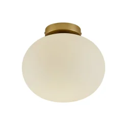Nordlux Taklampe Alton med glass-skjerm, messing/opal Discount
