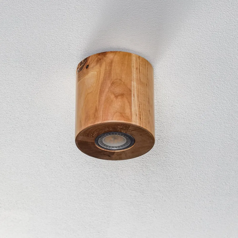 SOLLUX LIGHTING Taklampe Ara som sylinder i tre| Spotter I Tak