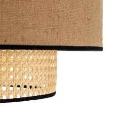 Duolla Taklampe Big Boho, rotting, beige/svart New