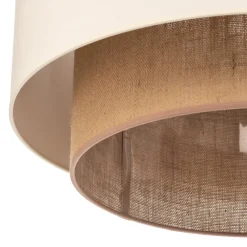 Duolla Taklampe Boho, Ø 60 cm, ecru/jute| Design- Og Hotellbelysning|Taklamper