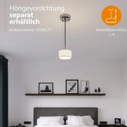 Smartwares Taklampe Ceiling Dream, Ø 40 cm, tekstil, hvit Discount