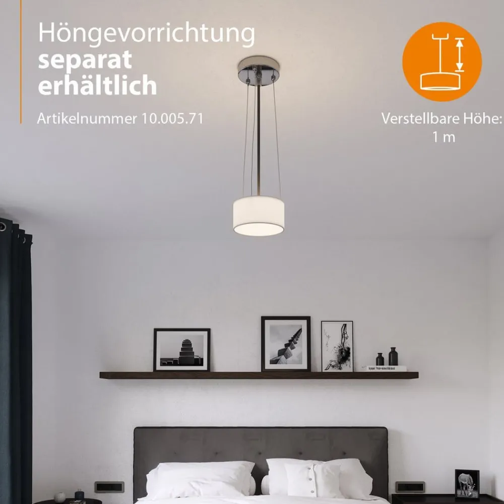 Smartwares Taklampe Ceiling Dream, Ø 40 cm, tekstil, hvit Discount