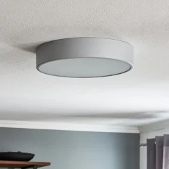TEMAR LIGHTING Taklampe Cleo 400, Ø 40 cm grå Discount