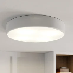 TEMAR LIGHTING Taklampe Cleo, Ø 50 cm, IP20, hvit, metall, E27| Design- Og Hotellbelysning|Taklamper