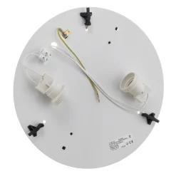 TEMAR LIGHTING Taklampe Cleo, Ø 30 cm, IP20, svart, metall, E27 Online