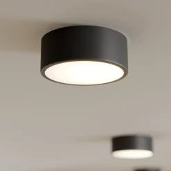 TEMAR LIGHTING Taklampe Cleo, Ø 20 cm, IP20, svart, metall, E27 Discount