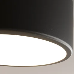 TEMAR LIGHTING Taklampe Cleo, Ø 20 cm, IP20, svart, metall, E27 Discount