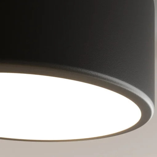 TEMAR LIGHTING Taklampe Cleo, Ø 20 cm, IP20, svart, metall, E27 Discount
