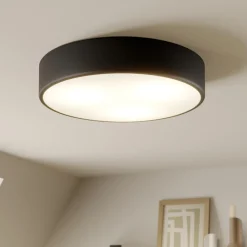 TEMAR LIGHTING Taklampe Cleo, Ø 40 cm, IP20, svart, metall, E27| Design- Og Hotellbelysning|Taklamper