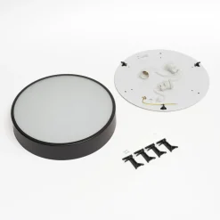 TEMAR LIGHTING Taklampe Cleo, Ø 40 cm, IP20, svart, metall, E27| Design- Og Hotellbelysning|Taklamper