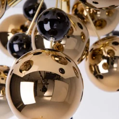 Näve Taklampe Explosion med gullkuler| Design- Og Hotellbelysning