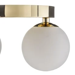 Argon Taklampe Fatis Opalglas/messing 3 lyskilder rund Clearance