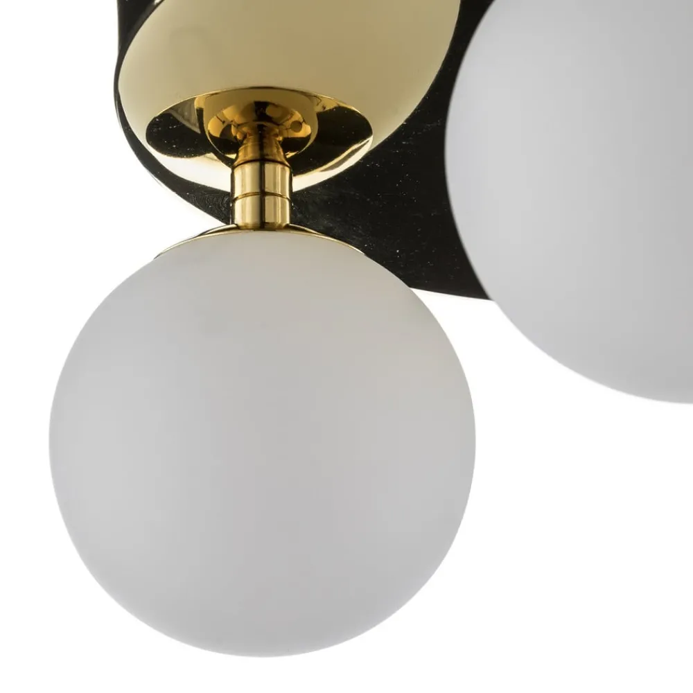 Argon Taklampe Fatis Opalglas/messing 3 lyskilder rund Clearance