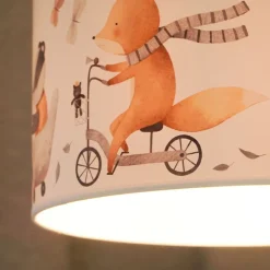 Duolla Taklampe Ferdi Kids, tekstil, hvit, fargerik Sale