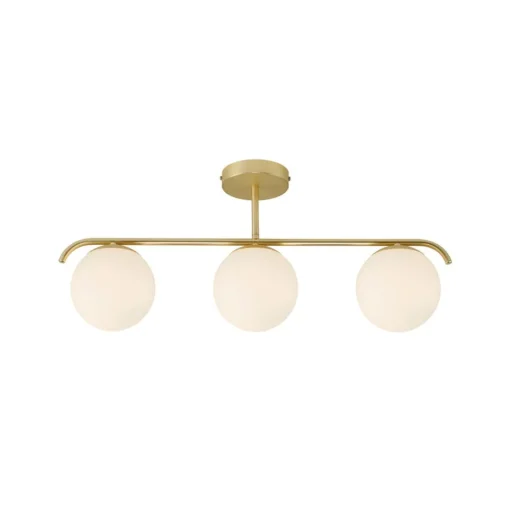 Nordlux Taklampe Grant 3 lyskilder, messing| Design- Og Hotellbelysning