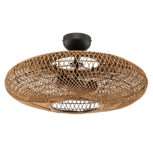 Trio Lighting Taklampe Hedda av sisal og metall| Design- Og Hotellbelysning|Taklamper