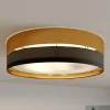 TK Lighting Taklampe Hilton, svart/gull, Ø 60 cm Discount