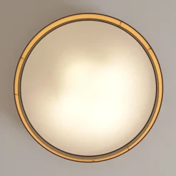 TK Lighting Taklampe Hilton, svart/gull, Ø 60 cm Discount