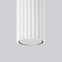 SOLLUX LIGHTING Taklampe i karbon, hvit, høyde 20 cm, aluminium Discount