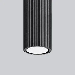 SOLLUX LIGHTING Taklampe i karbon, svart, høyde 20 cm, aluminium| Taklamper